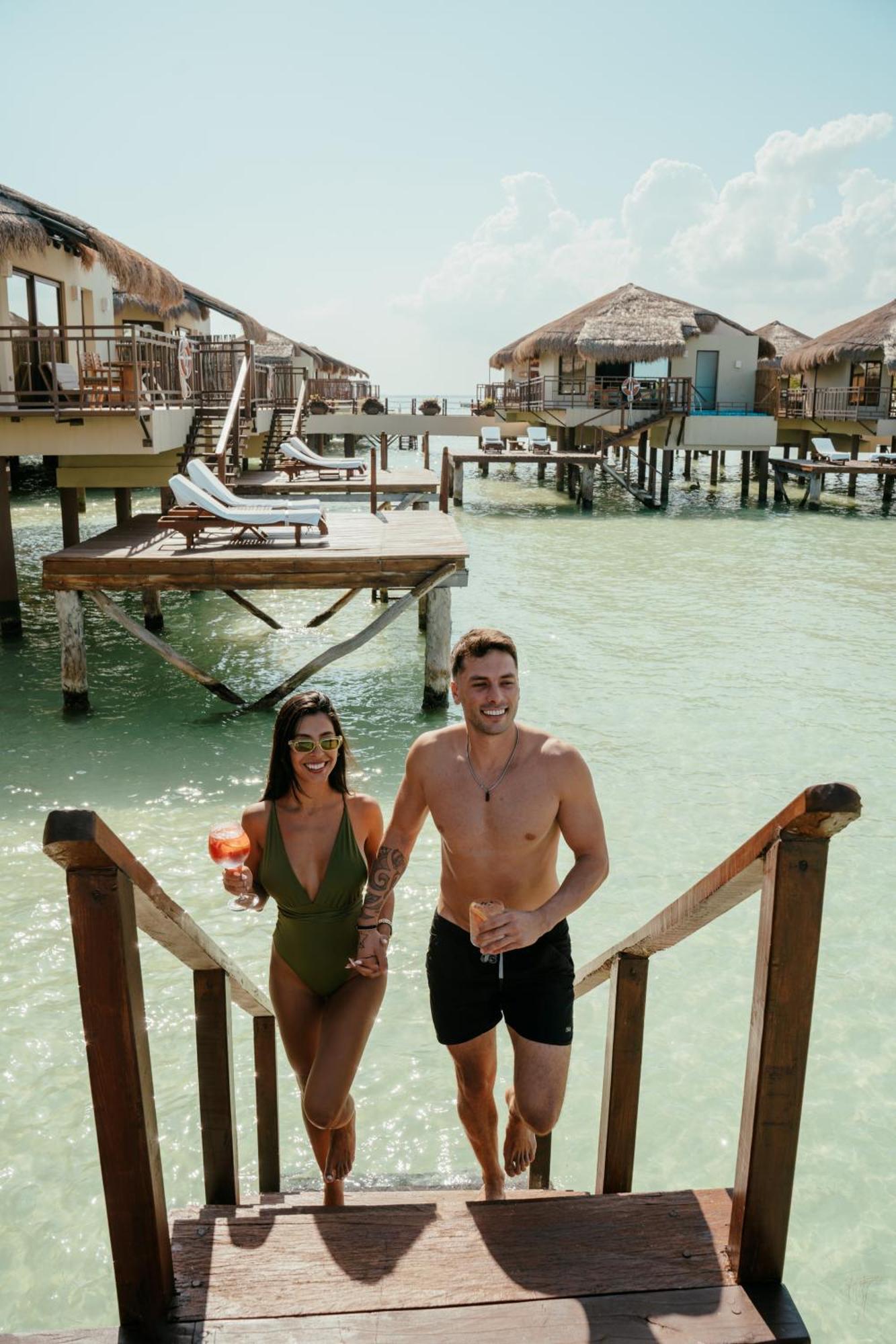 Palafitos Overwater Bungalows Catamaran, Cenote & More Inclusive (Adults Only) Playa del Carmen Kültér fotó